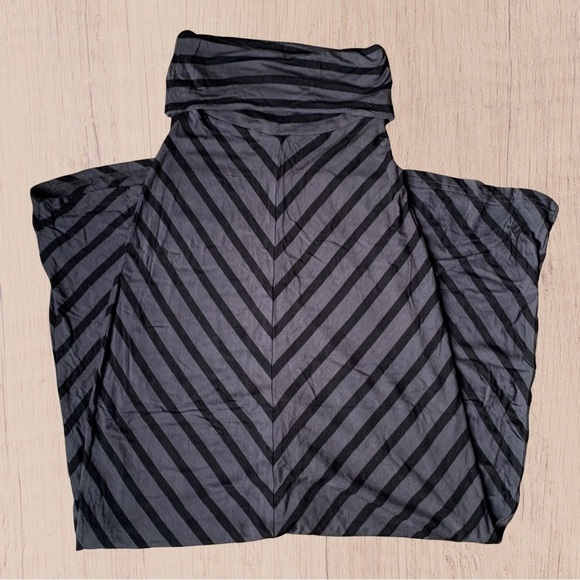 High waist Long Maxi Skirt Grey Black Pattern XSmall - Picture 8 of 11